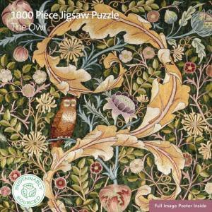 Sustainable Jigsaw: The Owl (1000-piece) by FLAME TREE STUDIO