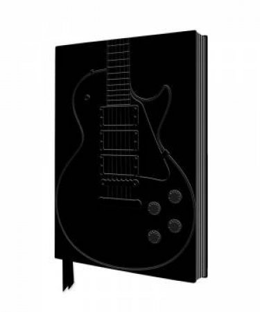 Artisan Art Notebook: Black Gibson Guitar by FLAME TREE STUDIO