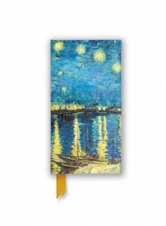 Foiled Slimline Journal: Van Gogh, Starry Night over the Rhone by FLAME TREE STUDIO