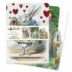 Standard Notebooks: Alice in Wonderland Set of 3 by FLAME TREE STUDIO