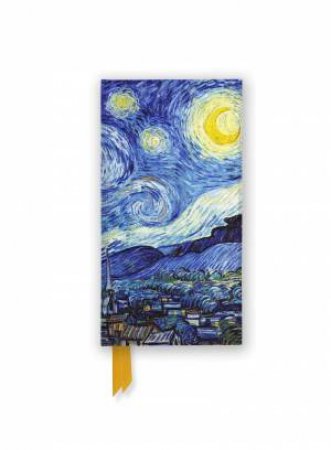 Foiled Slimline Journal: Vincent Van Gogh, Starry Night by FLAME TREE STUDIO