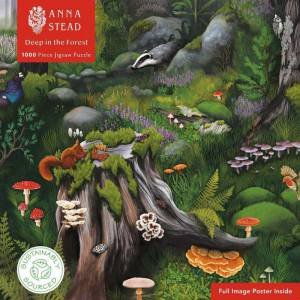 Sustainable Jigsaw: Anna Stead, Deep in the Forest (1000-piece) by FLAME TREE STUDIO