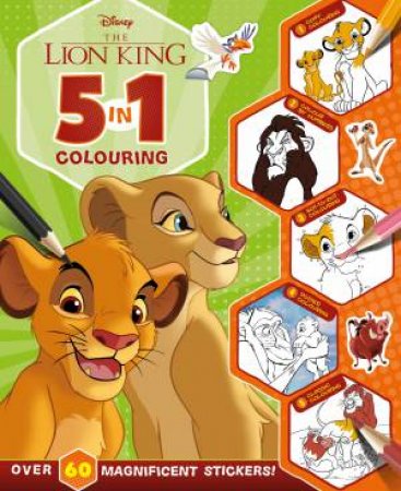 The Lion King: 5 In 1 Colouring (Disney) by Various