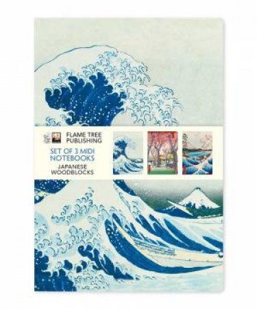 Midi Notebook Collection: Japanese Woodblocks (Set Of 3) by Various