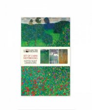 Mini Notebook Collection Klimt Landscapes Set Of 3