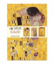 Midi Notebook Collection Gustav Klimt Set Of 3