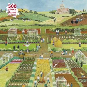 500 Piece Jigsaw: Judy Joel, Allotments, 2012 by Flame Tree Studio