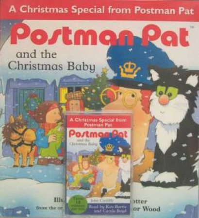 Postman Pat And The Christmas Baby - Book & Tape by John Cunliffe