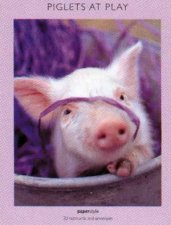 Paperstyle Piglets At Play Notecards