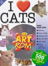 The Art Rom I Love Cats  Book  CDROM