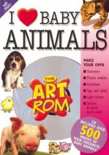 The Art Rom I Love Baby Animals  Book  CDROM