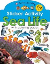 Sticker Activity Sea Life with colouring pages