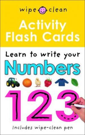 Wipe Clean Acitivity Flash Cards: Learn to Write Your Numbers by Various