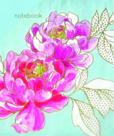 Tricia Guild Peonies Collection - A6 Notebook by Plus Quadrille