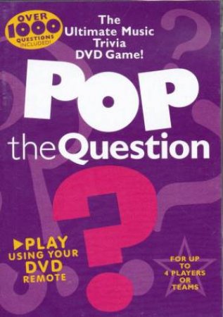 Pop The Question: DVD Game by Music Sales