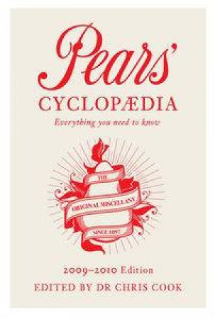 Pears' Cyclopaedia 2009-2010 Ed by Various