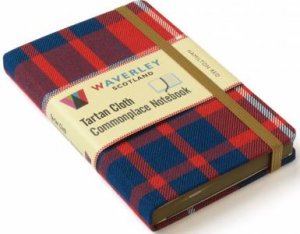 Waverley Scotland Hamilton Red Tartan Cloth Commonplace Notebook by Various