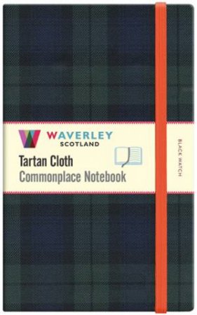 Waverley Scotland Black WatchTartan Cloth Large Notebook by Various