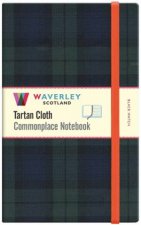 Waverley Scotland Black WatchTartan Cloth Large Notebook