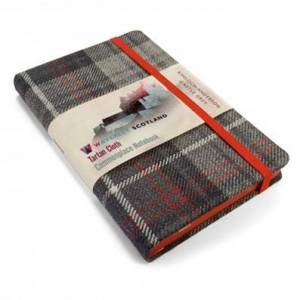 Scottish Traditions Castle Grey Pocket Genuine Tartan Cloth Commonplace Notebook by Various