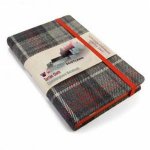 Scottish Traditions Castle Grey Pocket Genuine Tartan Cloth Commonplace Notebook