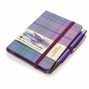 Scottish Traditions Romance Mini with Pen Pocket Genuine Tartan Cloth Commonplace Notebook by Various