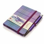 Scottish Traditions Romance Mini with Pen Pocket Genuine Tartan Cloth Commonplace Notebook