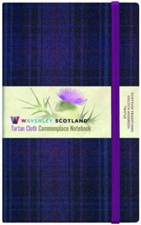 Waverley (L): Thistle Tartan Cloth Large Notebook by Waverley