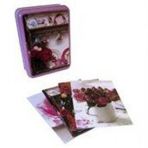 Romantic Flowers Tinned Notecards by Stationery Rps