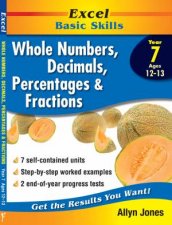Excel Basic Skills  Whole Numbers Decimals Percentages and Fractions Year 7