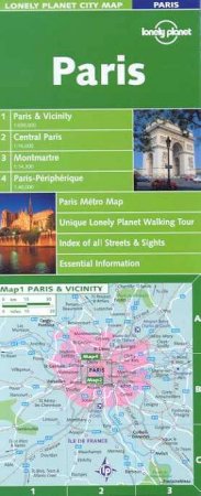 Lonely Planet City Map: Paris by Various