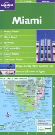 Lonely Planet City Map: Miami by Various