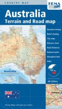 Australia Large Deluxe Terrain And Road Map 8 Ed