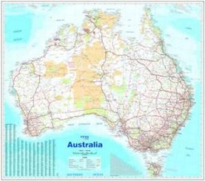 Hema Laminted Tubed Map: Australia (Large) by Various