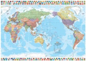 Hema Laminated Maps: World & Flags, 8th Ed. by Various