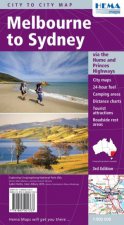 Hema City to City Map Melbourne to Sydney 3rd Ed