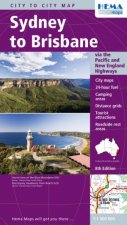 Hema City to City Map Sydney To Brisbane 8 Ed