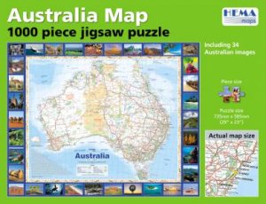 Australia Jigsaw Puzzle 1000 Pieces by Hema Maps