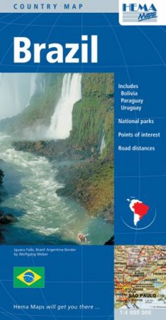 Hema Deluxe Map: Brazil, Bolivia, Paraguay, Peru, 2nd Ed. by Various