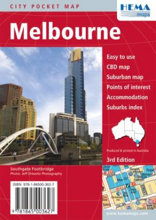 Melbourne Pocket Map 3 Ed. by Various