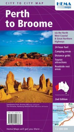 Hema City to City Map: Perth To Broome, 3rd Ed. by Various