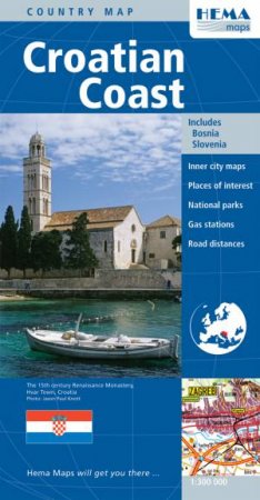 Croatian Coast Deluxe Map Hema by Various