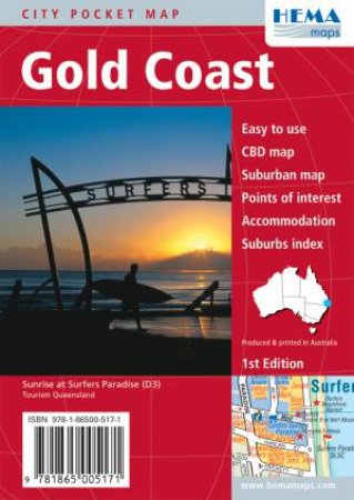 Gold Coast Pocket Map 1 Edition by Various