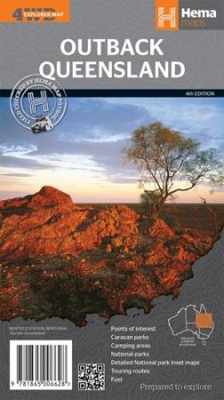 Hema Regional Map: Outback Queensland, 4th Ed. by Various