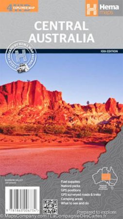 Hema Map: Central Australia, 10th Ed. by Various