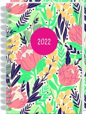 2022 A5 Wiro Diary: Modern Floral by Various