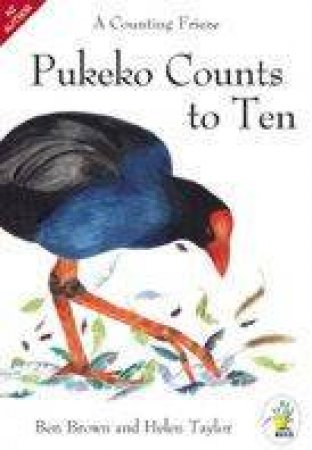 Pukeko Counts To Ten (Wall Frieze) by Ben Brown