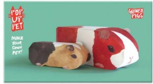 Pop Up Pet Guinea Pigs by STREETEN ROZ