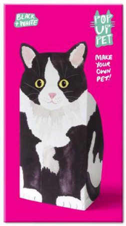 Pop Up Pet Black & White Cat by STREETEN ROZ