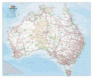 Australia Handy Map - 750x625 - Laminated by Various